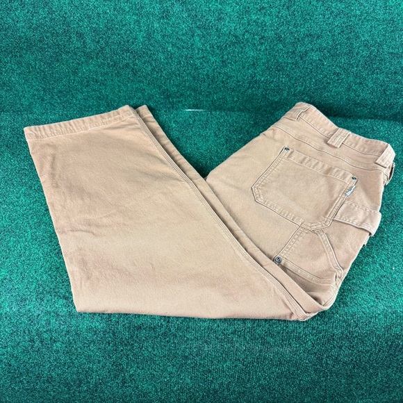 Mens Duluth Trading Flex Fire Hose Pants Sz 40x30 Brown - Picture 1 of 8